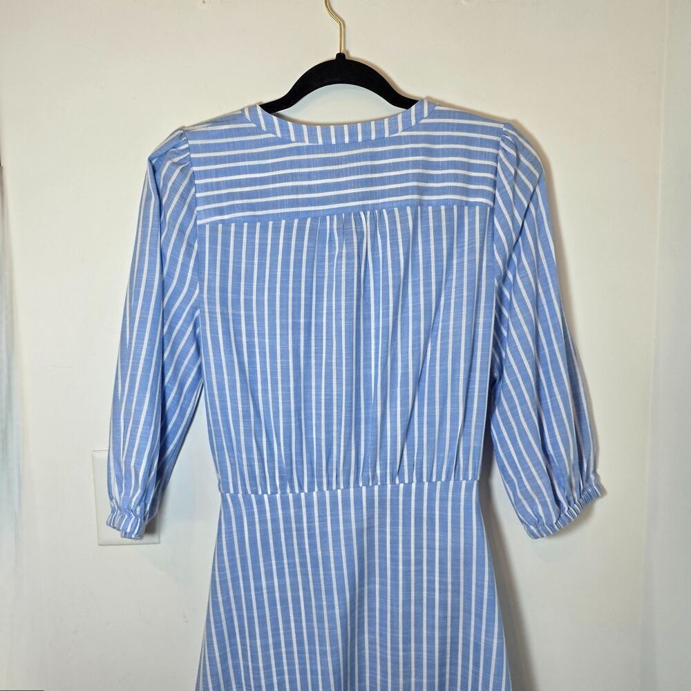 Evereve Maisy Striped Tie Front Shirt Dress Size XS - Picture 7 of 10
